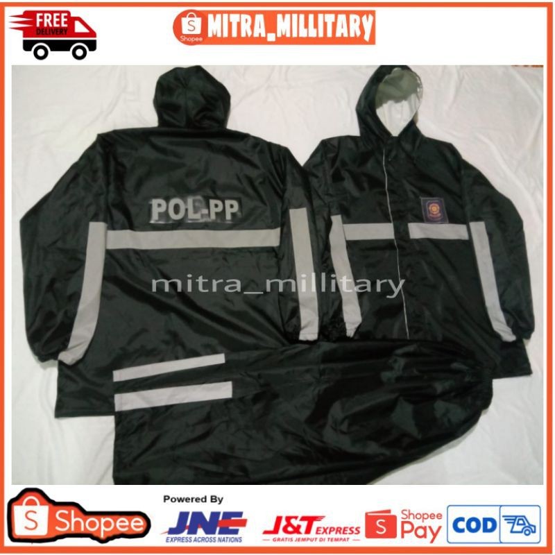 IB - JAS HUJAN SET POL PP BAJU DAN CELANA/JAS HUJAN SATPOL PP TERBARU