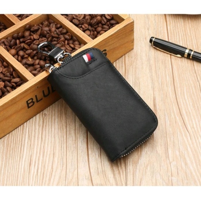 PG dompet kulit stnk mobil motor gantungan kunci tbb104 - Black
