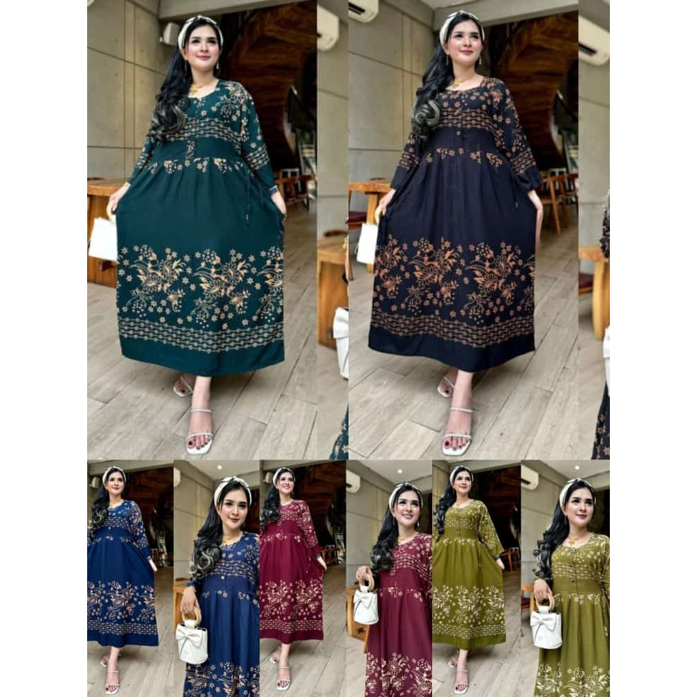 Dress Chibi Jumbo ld 120 | Daster Chibi Jumbo| Daster Menyusui