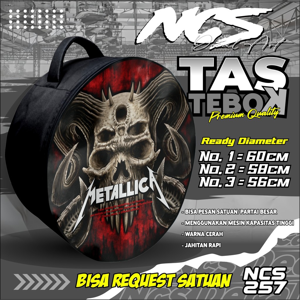 Tas Tebok Murai Motif metalica Ransel Gendong Jinjing Bawa Tebok Sangkar Murai printing
