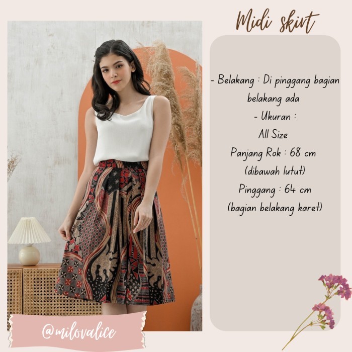 Rok Batik / Celana Batik Wanita / Outer Batik - MTS Series - Rok-165