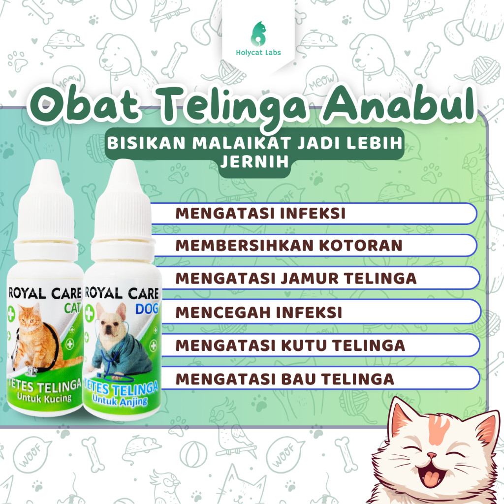 obat ROYAL CARE TETES TELINGA Kucing 10ml Obat Sakit Telinga Kucing anjing