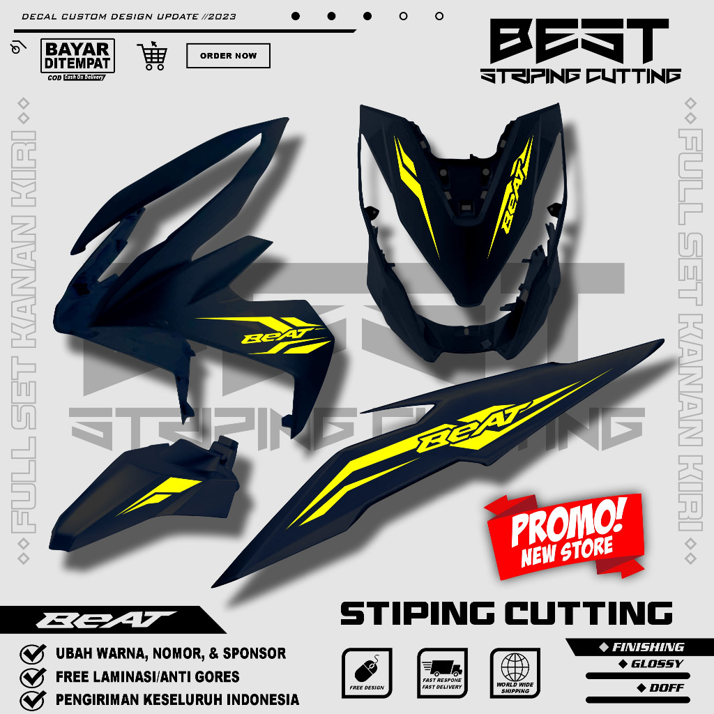 Striping Cutting Beat New Esp 2017 2018 2019 Stiker Cutting Beat Simple