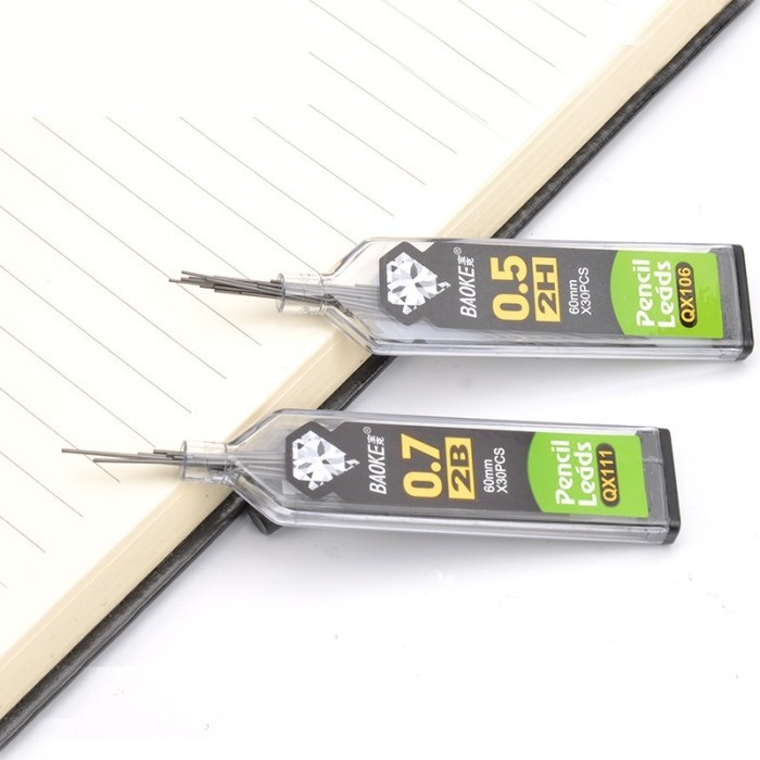 

[LOGU] Refill pensil mekanik murah, Refill Pensil 2B HB 0.5 0.7, Pencil Lead