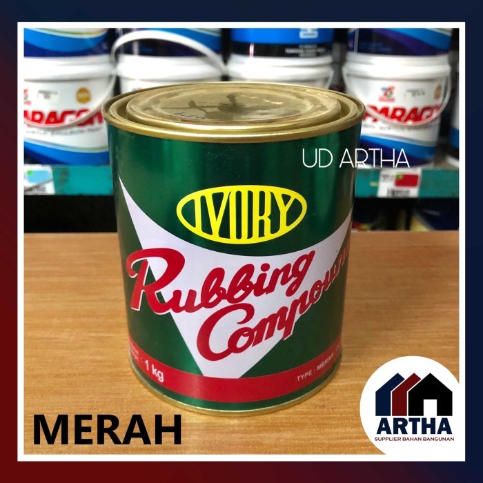 Ivory Rubbing Compound MERAH - Kompon Poles Mobil Pengkilap Otomotif