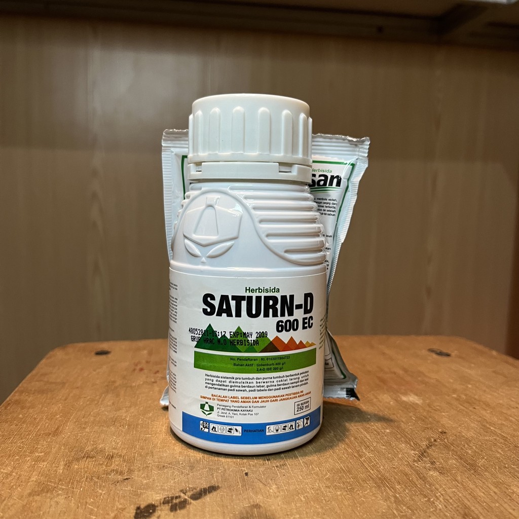 HERBISIDA SATURN-D 600EC  250 ML + HERBISIDA KISAN 10WP 25 GRAM