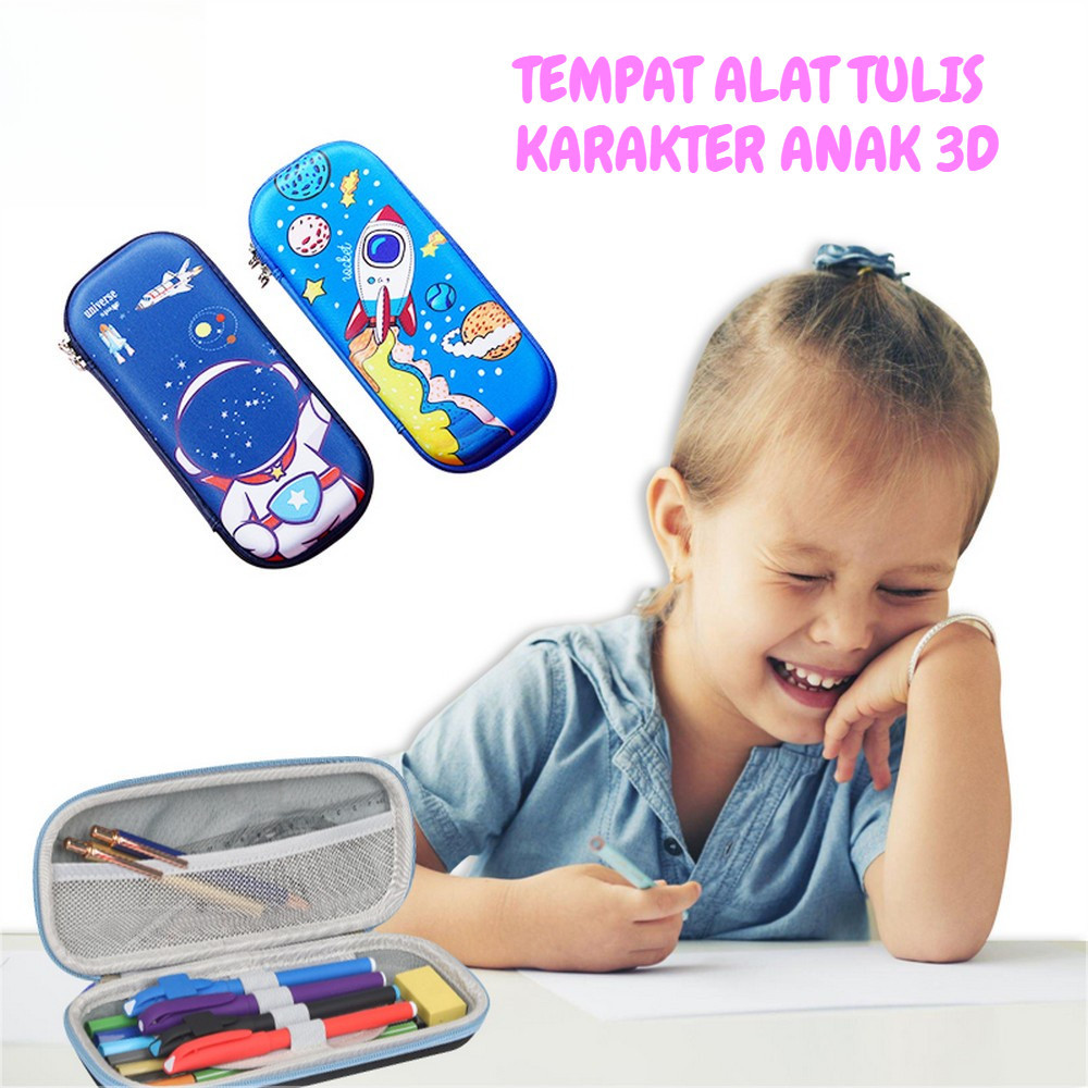 

Kotak Pensil 3D Karakter Timbul Pencil Case Anak Sekolah TK Anti Air TULSA / TEMPAT ALAT TULIS ANAK