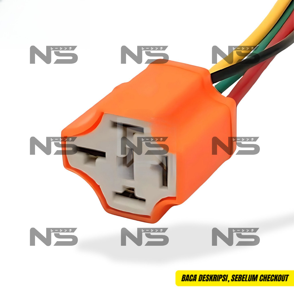 SOKET RELAY 4 KAKI KLAKSON LAMPU - SOCKET RELAY