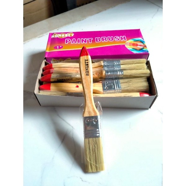 

KUAS CAT GAGANG KAYU 1 INCHI / KUAS FLAT 1 INCHI / PAINT BRUSH 1 INCHI