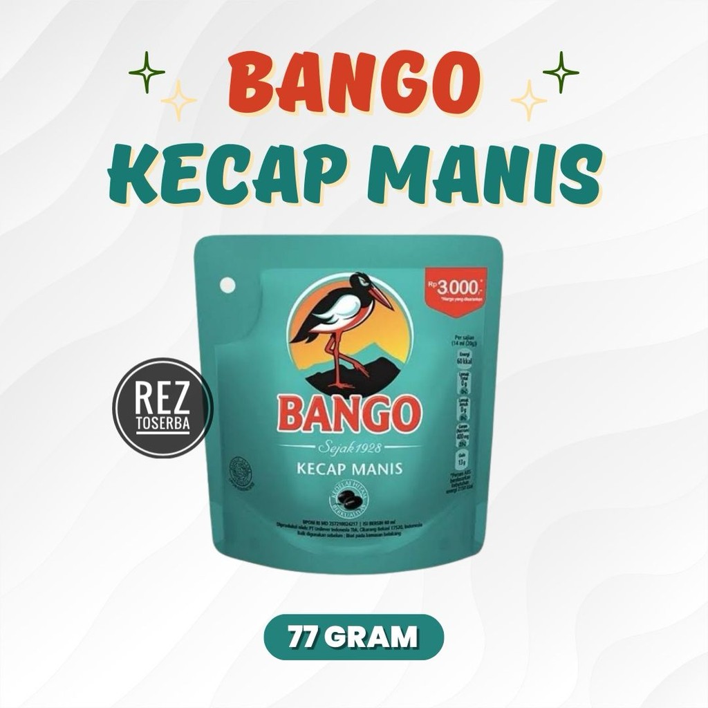 

Bango Kecap Manis Kedelai Hitam Reffil 77 Gram