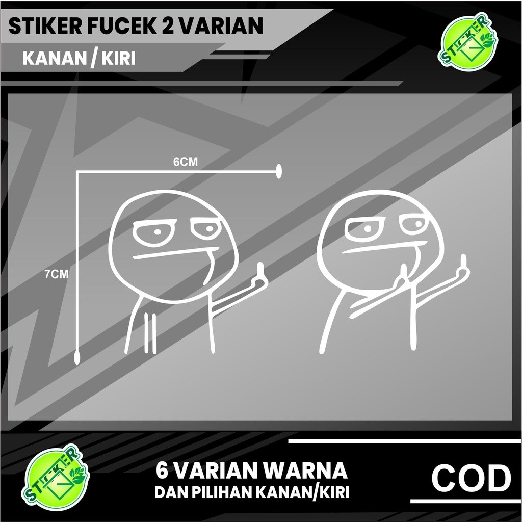 STIKER CUTTING FUCEK MOTOR STIKER VARIASI FUCEK PUCEK