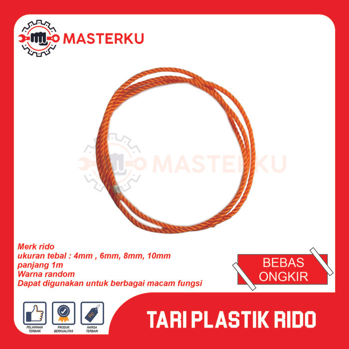 Tari Plastik Rido meteran / Tali Plastik / Tali Sintetis / Tali Anyaman Plastik / tali tambang