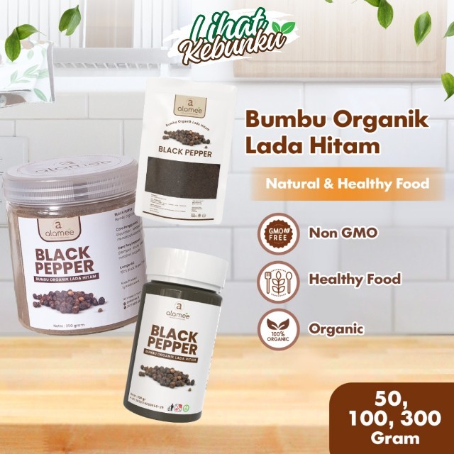 

ALAMEE Blackpepper Powder Lada Hitam Bubuk Black Pepper Bumbu Dapur Instan LIHAT KEBUNKU