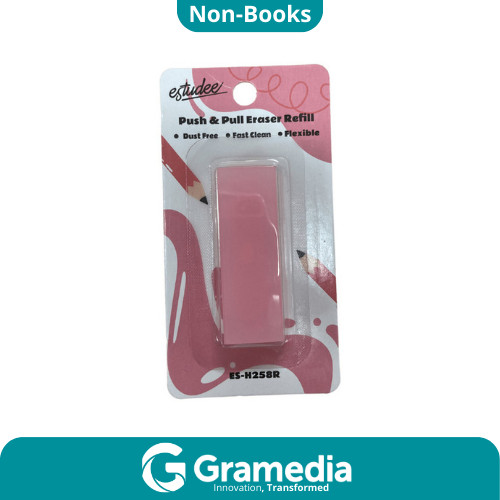 

[Gramedia Cijantung] Estudee Push&Pull Eraser Refill Es-H258R Pink