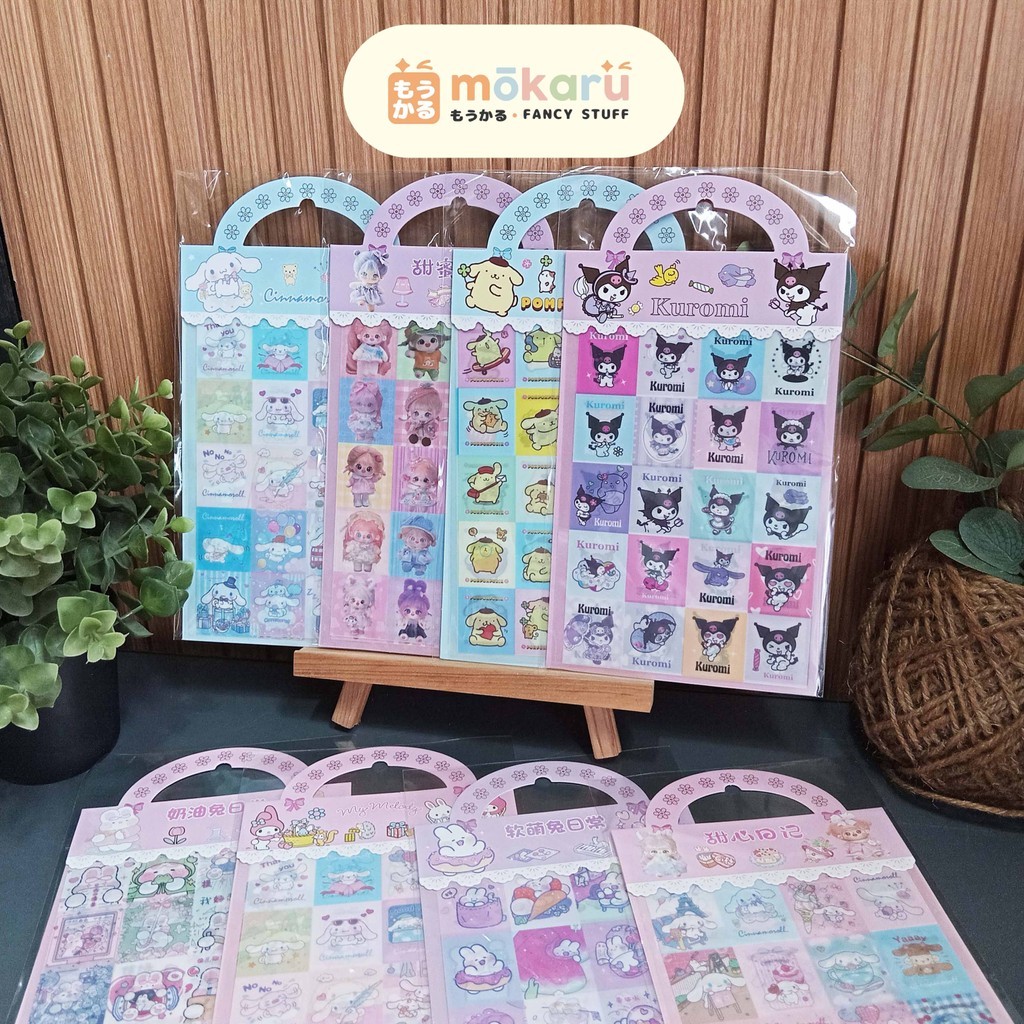 

FANCY Motif Karakter Kartun Sanri0 Sticker (BWZ-J) Stiker Hias 2 Lembar Murah
