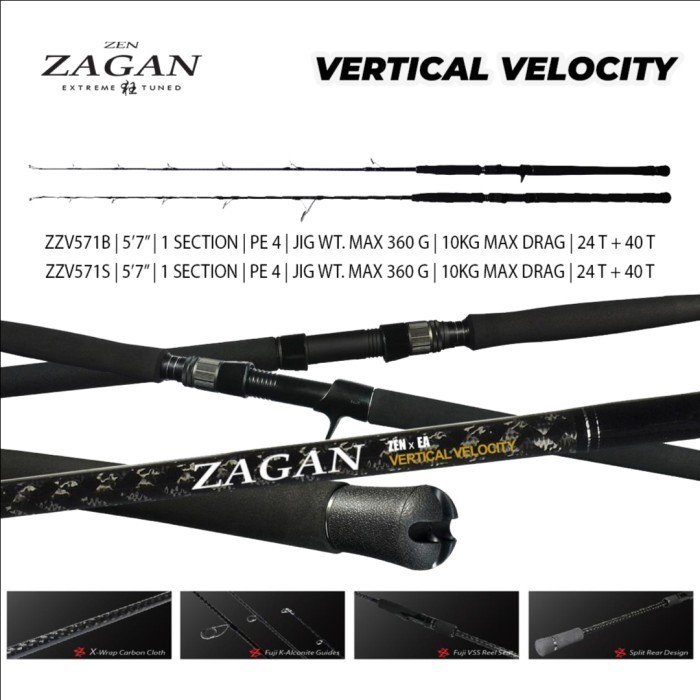 JORAN ZEN ZAGAN XEA VERTICAL VELOCITY TYPE SPINNING & OVERHEAD - ZZV571S