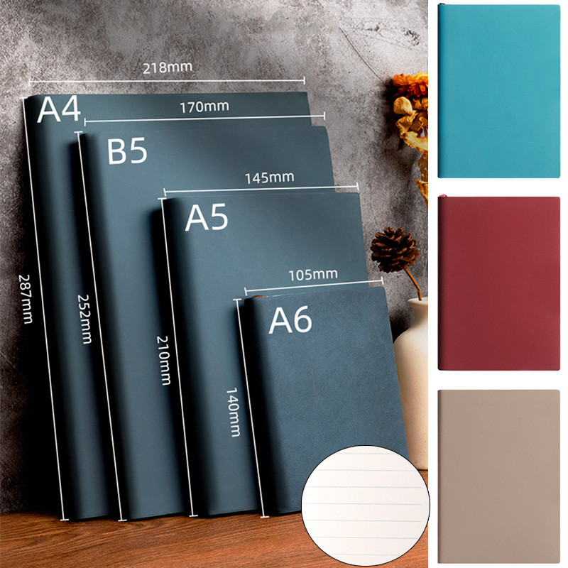 

A5 Soft Leather Notebook with 120 Inner Pages, Waterproof Cover and Comfortable Touch
