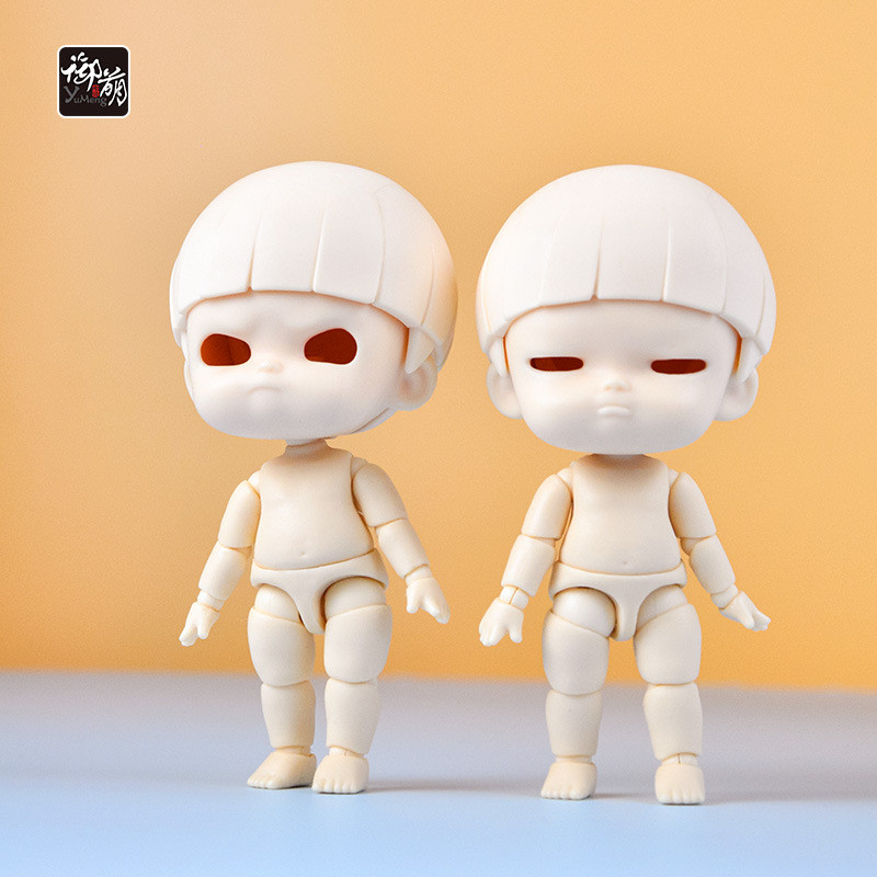Cute Face Ymy Small Dolls Head Milky White Mini Ob11 Doll Without Makeup For Nendoroids, Ob11,Gsc,Ob