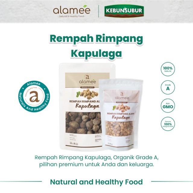 

ALAMEE Kapulaga Lokal Kapolaga Kering Cardamom Kapol Spice Rempah Rimpang Organik Alami Premium Kebunsubur Kebunsubur