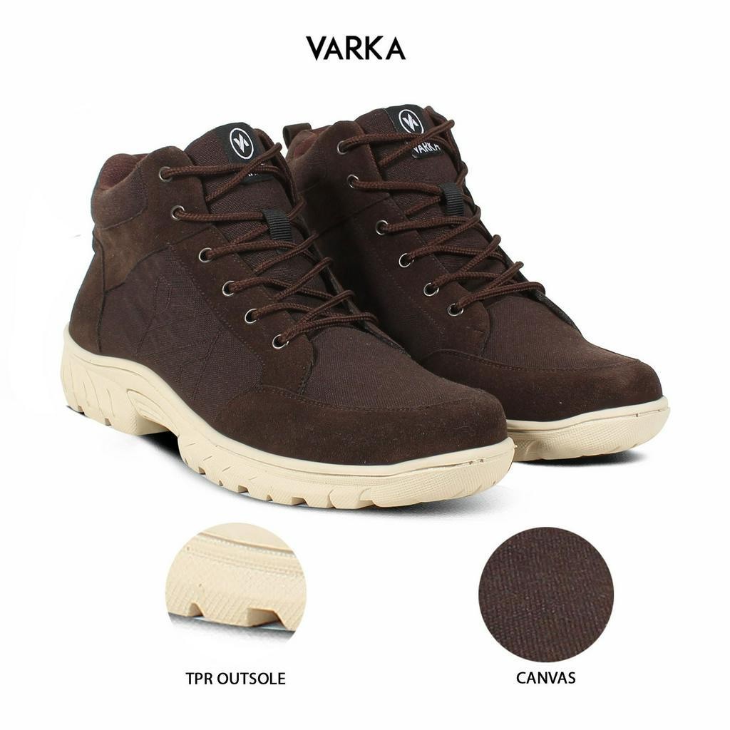 BestPromo Hertz - Sepatu Boots Pria Terbaru V 6673 Brand Varka Sepatu Kasual Kerja Kuliah Sepatu