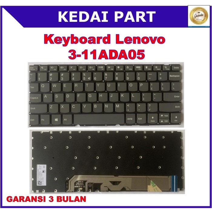 Keyboard Lenovo Ideapad Flex 3 11ADA05 11IGL05 3-11ADA05 3-11IGL05 82B2 Delete