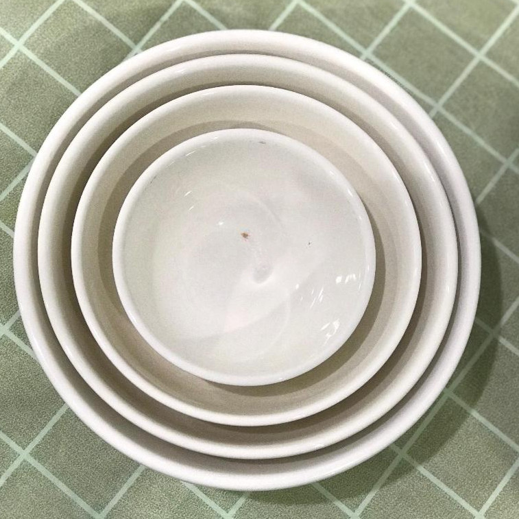 CARAVEL - Mangkok Bulat Polos Caravel 4 Ukuran / Mangkok Keramik / Mangkok Nasi kecil