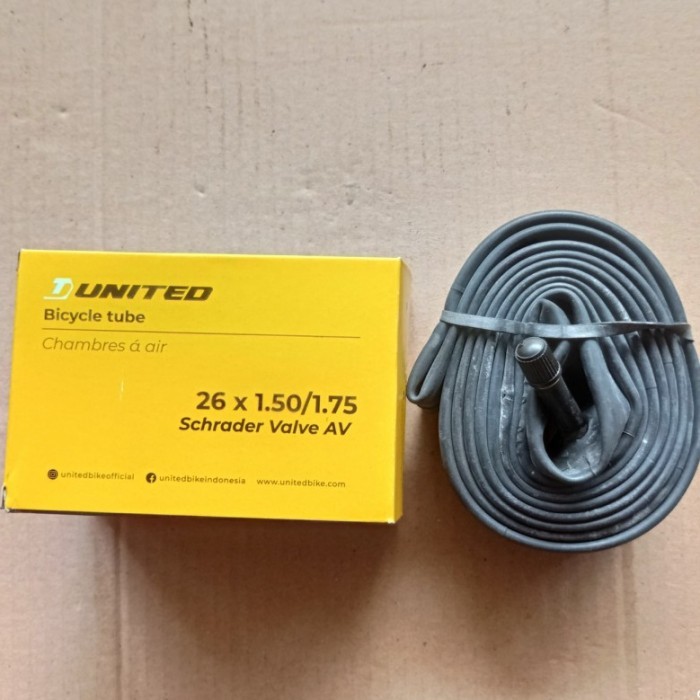 Ban Dalam Sepeda 26 x 1.50/1.75 26x1.50 26x150 150 UNITED AV 32 mm