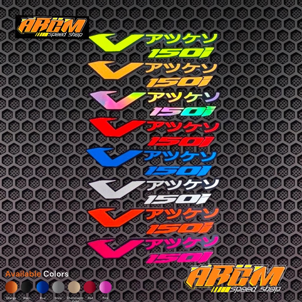 Emblem honda vario 125 150 logo japan timbul 3D warna lengkap sepasang