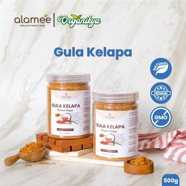 

ALAMEE Gula Semut Kelapa Organik Asli Bubuk Coconut Sugar Premium Powder Natural Organik Organic organikya