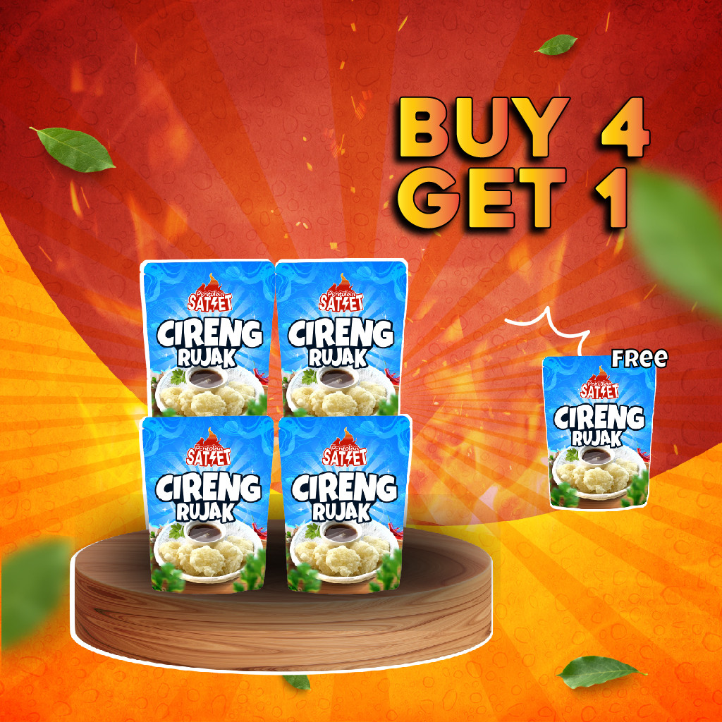 

Pentolan Satset - Paket Bundling Cireng Rujak - Beli 4 Gratis 1