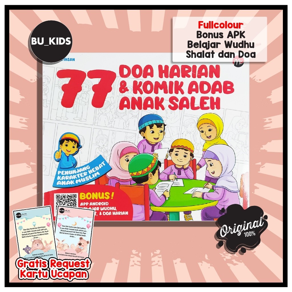 Buku Doa Harian Full Colour Bergambar Anak Tk Paud