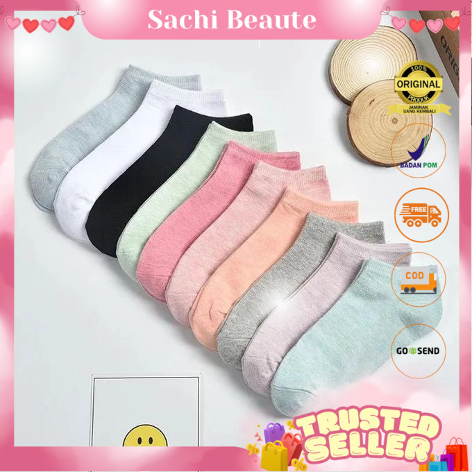 Kaos Kaki Pria dan wanita / Kaos Kaki Pendek Mata Kaki Warna Polos / Ankle Socks / kos Kaki