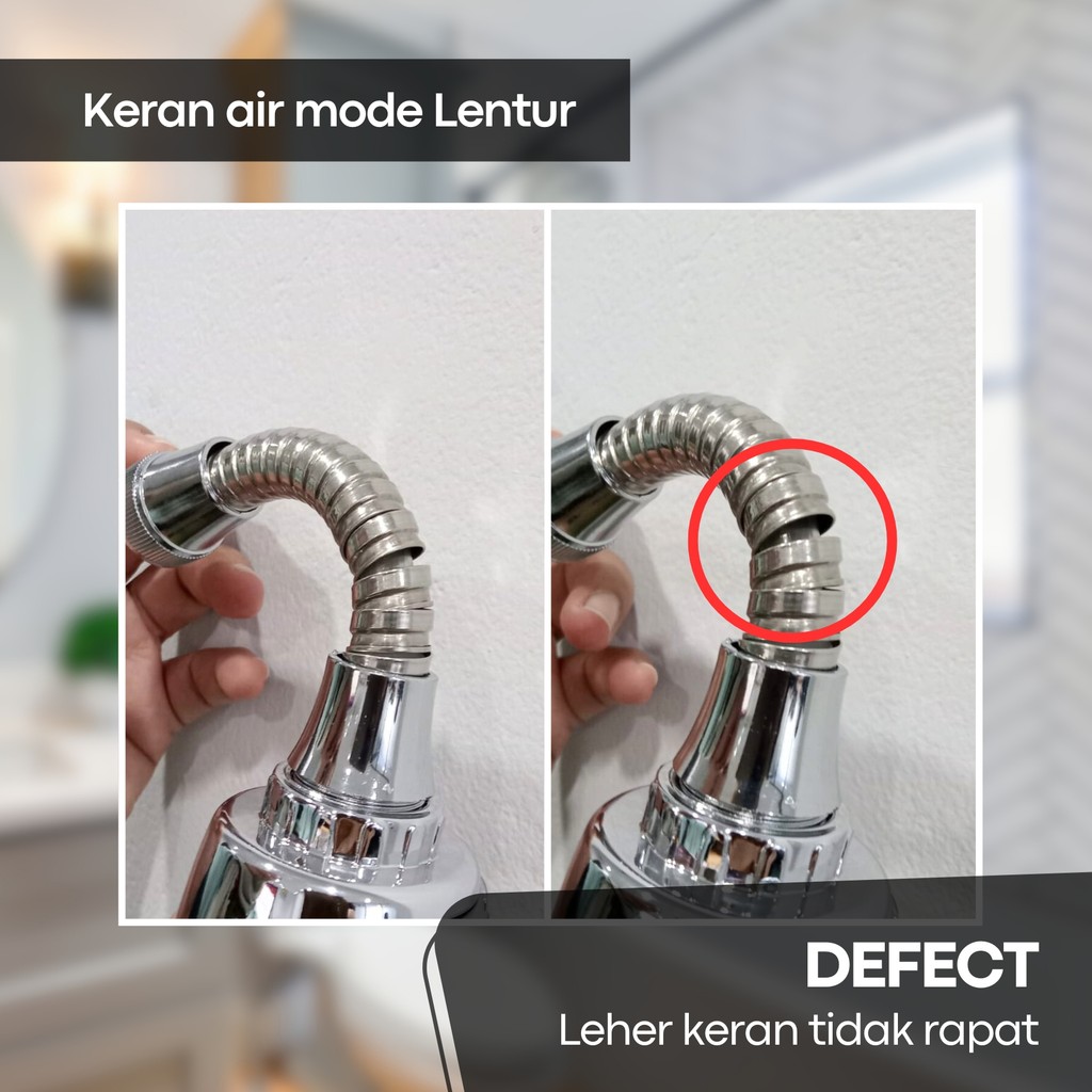 DEFECT Kepala Kran/Sambungan Keran Cuci Piring/Sambungan Keran Air Putar