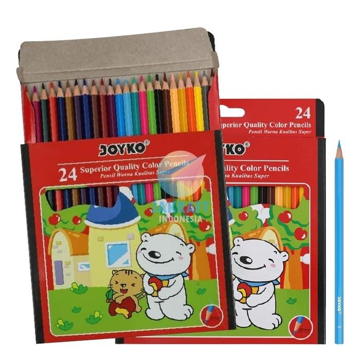 

[New Collection] (48 Pcs) Pensil Warna Panjang 48 Warna JOYKO CP-48PB Color Pencil Berkualitas Lebih Tebal & Kuat