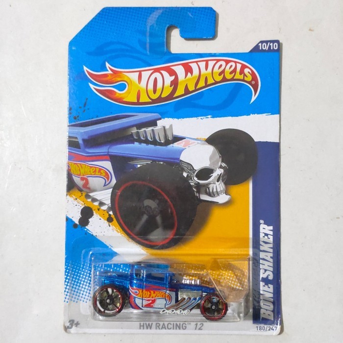 SR99 Hotwheels Hot Wheels Bone Shaker biru 2012 HW Racing Race Team