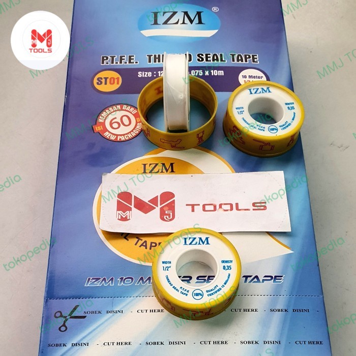 

Seal Tape IZUMO 10mtr - Siltip IZUMO - Seal Tape Kran -IZUMO seal tape