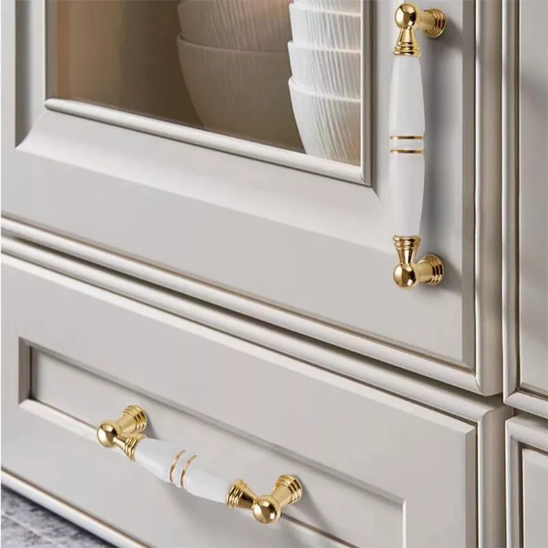 Gagang Pintu Keramik Ceramic Handle Minimalis Tarikan Keramik Hendel Pintu Lemari Ceramic Bulat Laci