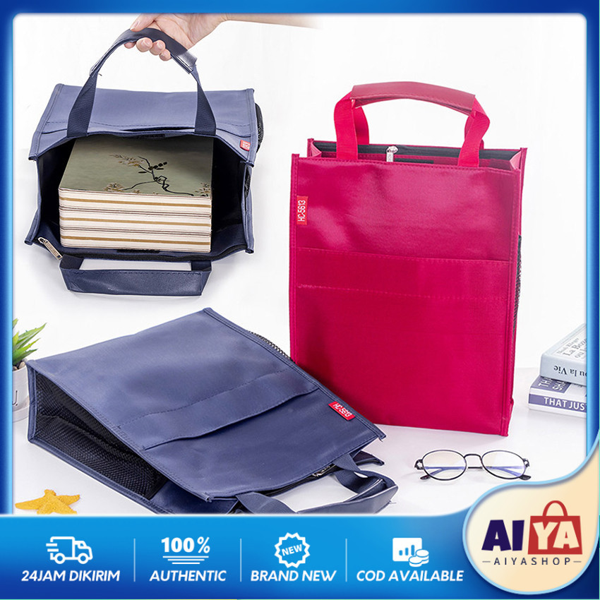 

A4 Tas File Dokumen Folder Bag Map Dokumen Organizer Zipper Bag Multifungsi Travel Tas Penyimpanan