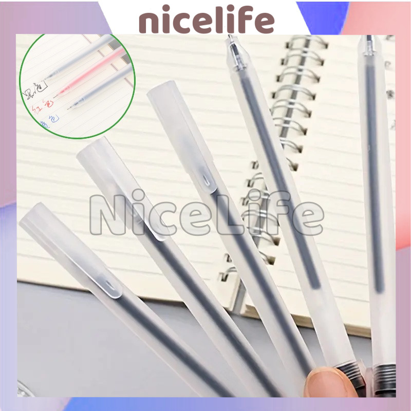 

Pulpen Gel 0.5Mm Bolpoin Pena / Pulpen Tinta Gel Cair / Pena Pen Gel Hitam Merah Biru / Alat Tulis Sekolah Kantor