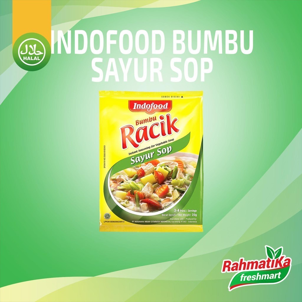 

Bumbu Racik Sayur Sop Indofood 20 gram