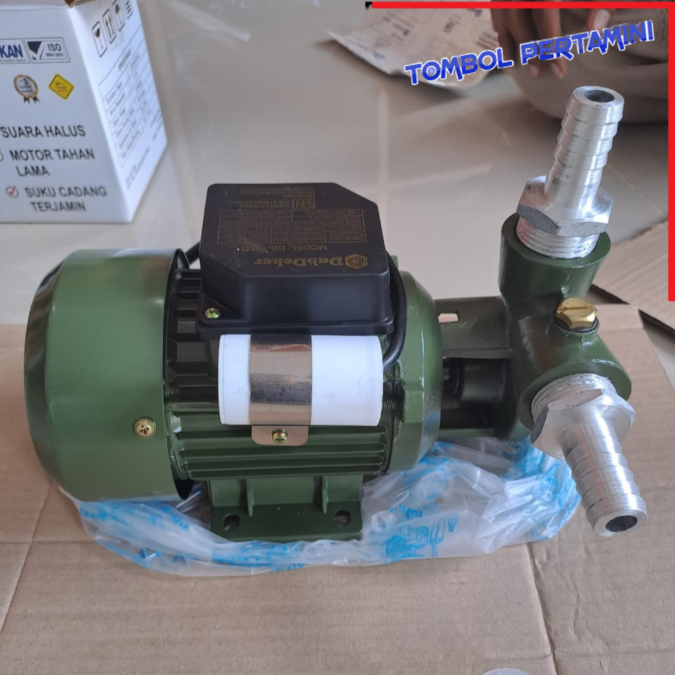 Pompa Untuk Pom Mini / Pompa Pertamini / motor Pom Mini 125 Watt / Pompa Set Nepel Aloy Sambungan Se