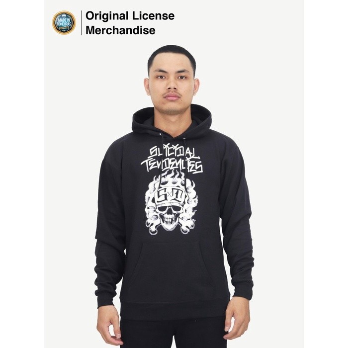 Hoodie Jaket Sweater Pria Band Musik SUICIDAL TENDENCIES Ori Flipskull