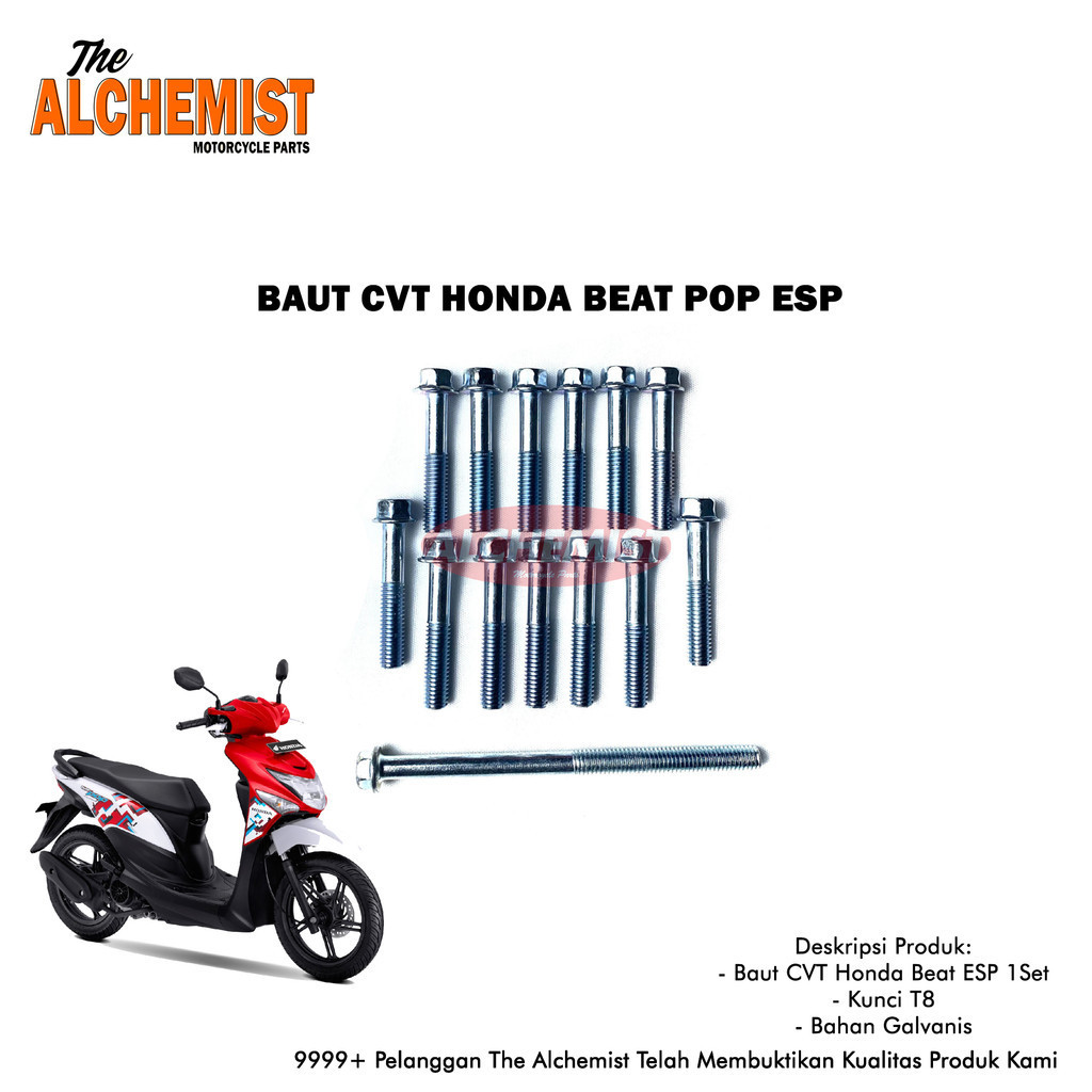 Baut Motor COD Baut CVT Beat Pop / Baut CVT Honda Beat Pop 1Set / Baud Baut Cover CVT Honda Beat Pop
