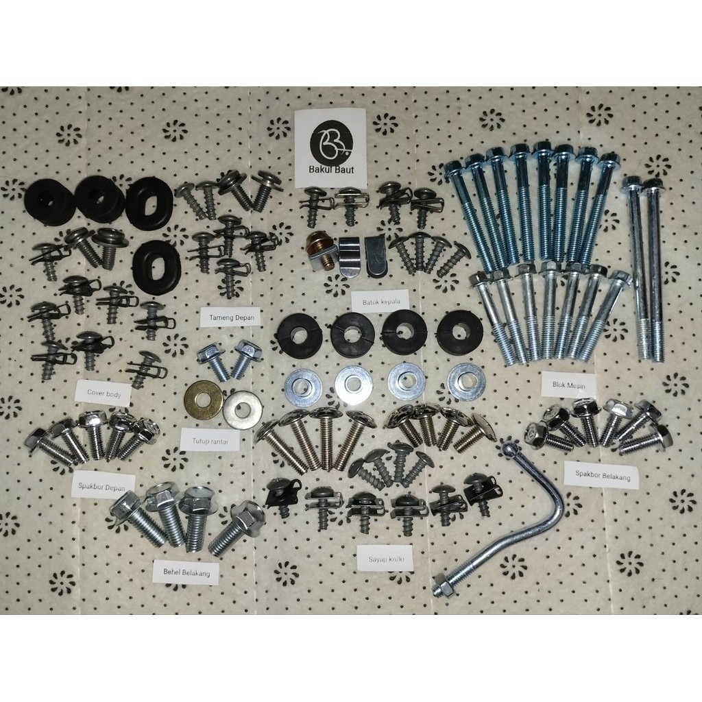 Baut Motor COD Baut Body Lengkap YAMAHA Vega R New-Baut full body Yamaha Vega R New