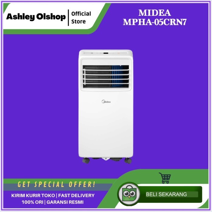 AC Portable 1/2 PK Midea MPHA-05CRN7 AC Portable Midea 0,5 PK MPHA 05