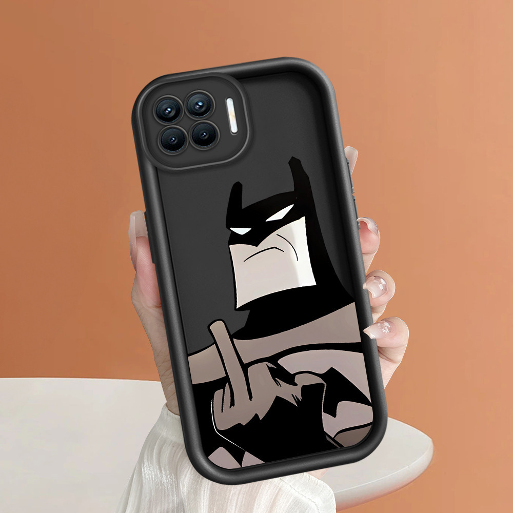 Casing Hp Untuk OPPO Reno 4F A93 2020 Phone Case Cesing Soft Cover Funny Batman Mode Kesing Cream Ca