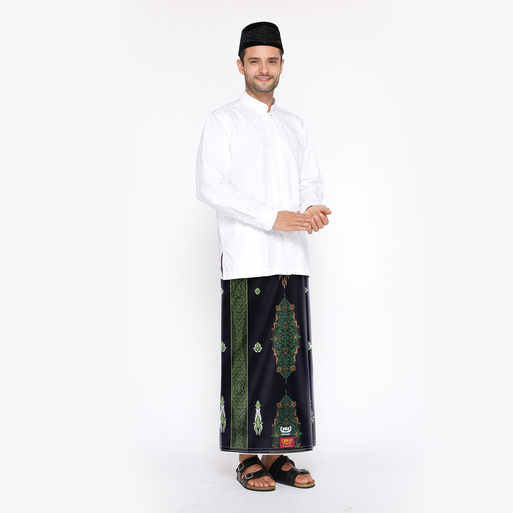 PROMO SALE Sarung BHS Excellent Gold Motif E58 JGO Hitam Hijau PROMO SALE