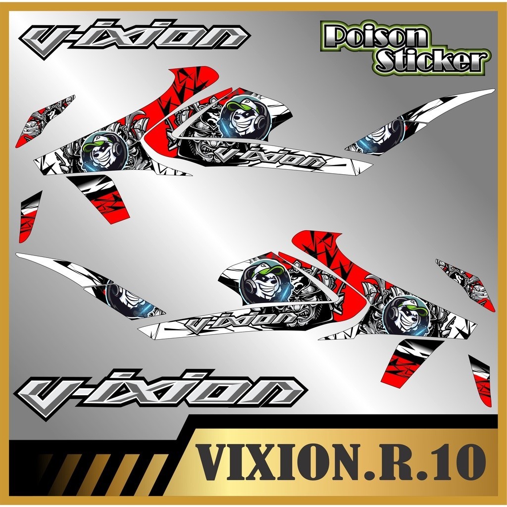 STRIPING STICKER VIXION R STIKER VIXION R NEW STICKER LIS LIST VARIASI YAMAHA VIXION R CODE 10