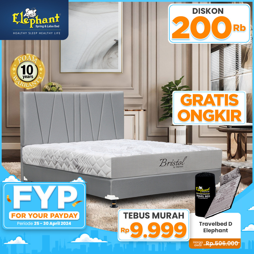 Kasur / Springbed Orthopedic Bristol Elephant 120, 160, 180, 200x200