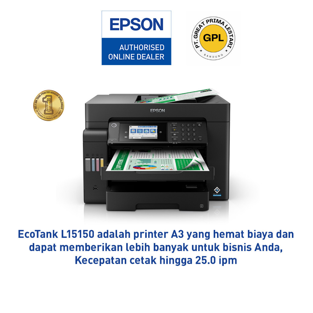 promo spesial sale Printer Epson L15150 L 15150 Printer A3+ Scan Copy A3 Wifi Auto Duplex - Epson Ec